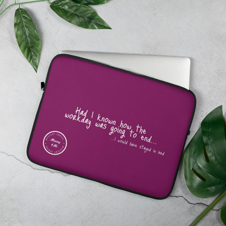 Had I Known - Purple Laptop Sleeve - B.T. Polcari