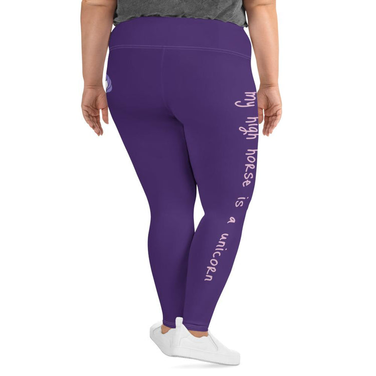 My High Horse is a Unicorn - Plus Size Leggings - B.T. Polcari