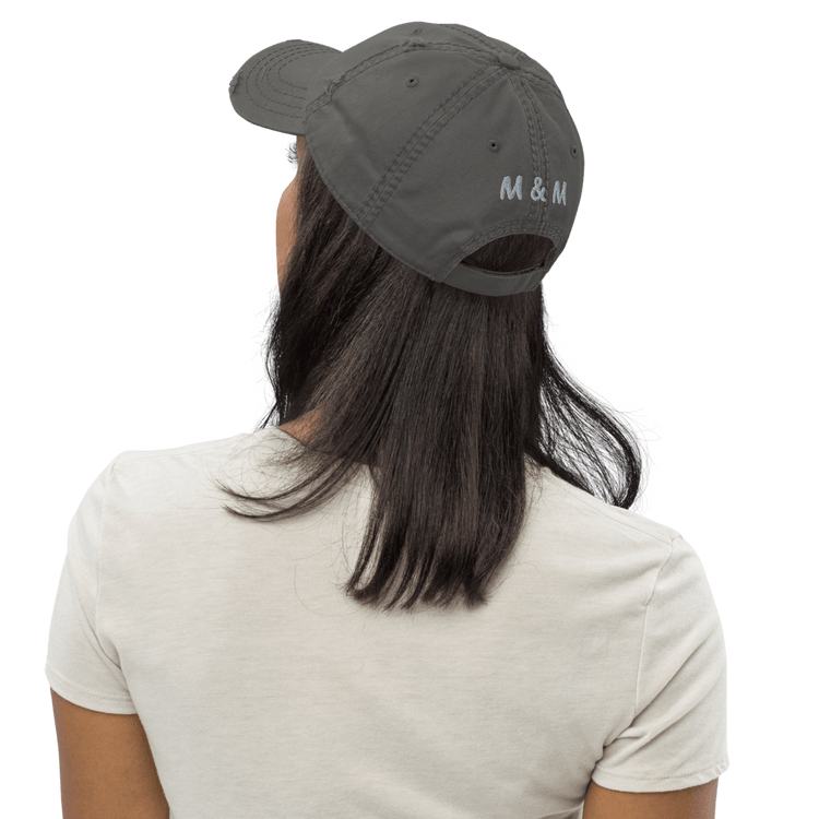 White Doxie Distressed Ball Cap - B.T. Polcari